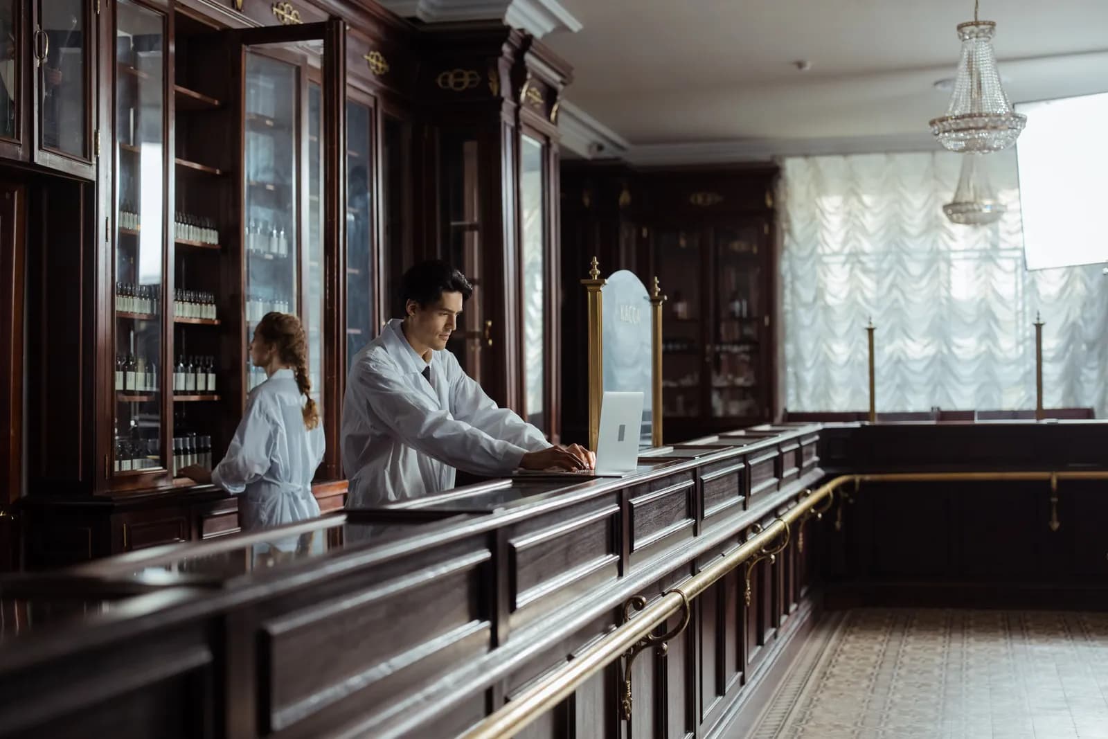 Intérieur d'une pharmacie