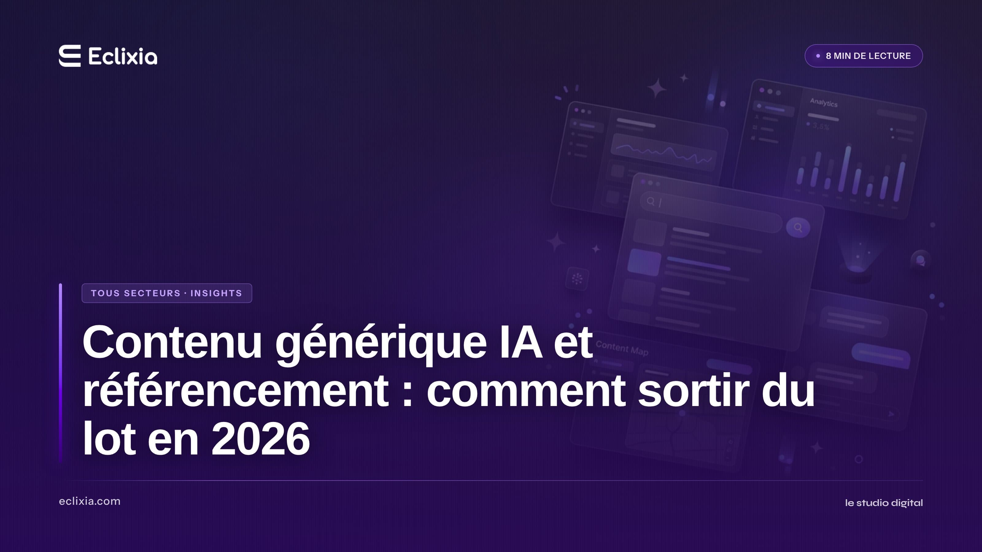 Contenu générique IA et référencement : comment sortir du lot en 2026 - Contenu générique IA et référencement : comment sortir du lot en 2026