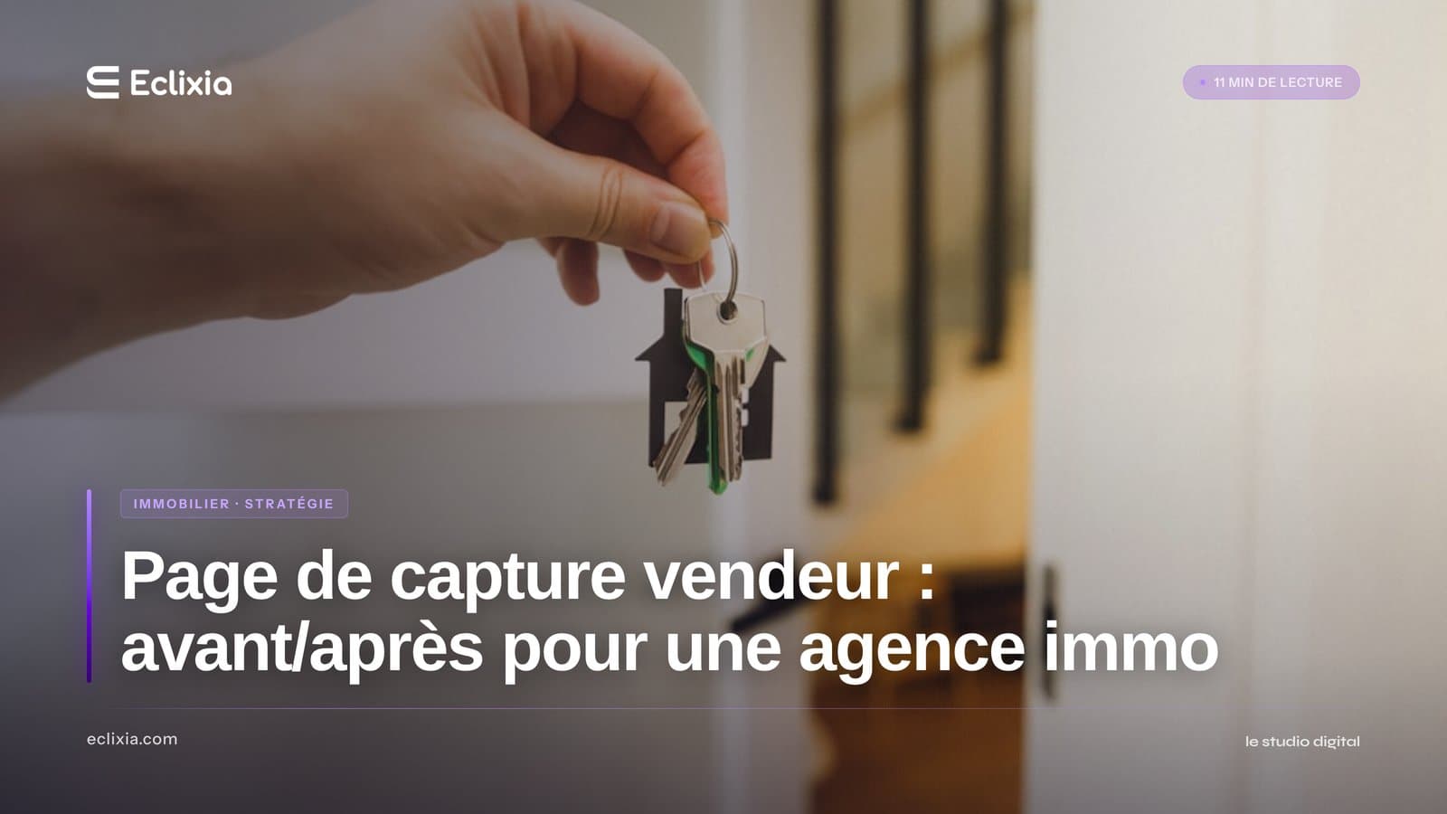 page de capture vendeur agence immobilière exemple avant après - Page de capture vendeur : avant/après pour une agence immo