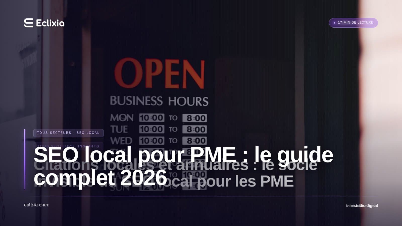 référencement local PME guide complet - SEO local pour PME : le guide complet 2026
