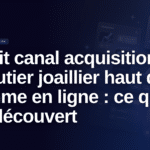 audit canal acquisition bijoutier joaillier haut de gamme en ligne - Audit canal acquisition bijoutier joaillier haut de gamme en ligne : ce que j'ai découvert